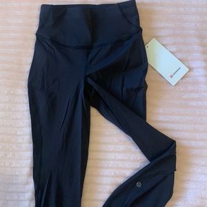 High rise tights 25” Black, NWT
